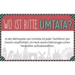 WO IST BITTE UMTATA? - Reisespiel 12 WO IST BITTE UMTATA? - Reisespiel -Outdoor-Ausrüstungsgeschäft 5637948185 d wo ist bitte umtata moses verlag 24